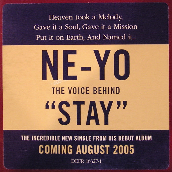 Ne-Yo : Stay (12", Single, Promo)