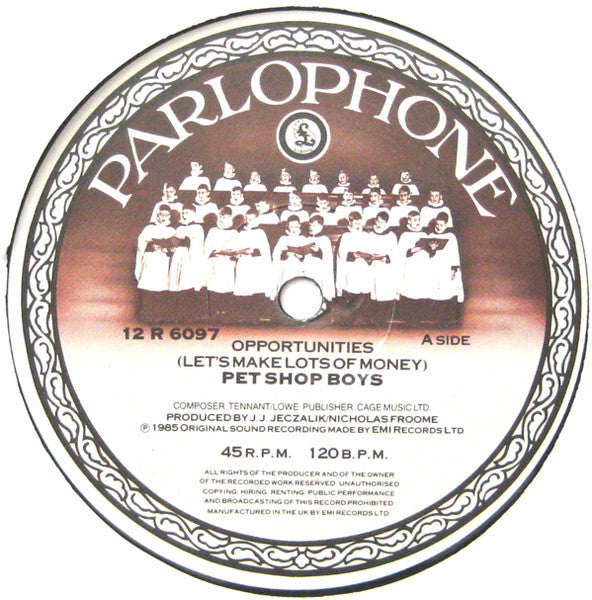 Pet Shop Boys : Opportunities (Let's Make Lots Of Money) (Dance Mix) (12", Single)