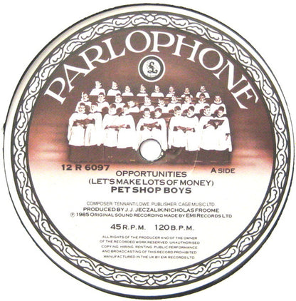 Pet Shop Boys : Opportunities (Let's Make Lots Of Money) (Dance Mix) (12", Single)