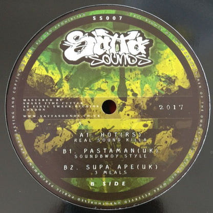 Andrey HoT, Pastaman, Supa Ape : Real Sound Killa/Soundbwoy Style/3 Meals (12")