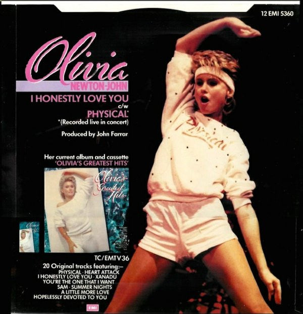 Olivia Newton-John : I Honestly Love You (12", Maxi, RE)