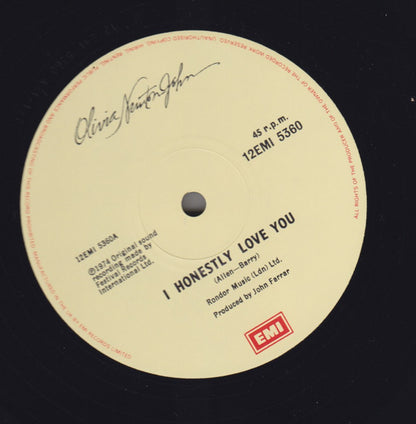 Olivia Newton-John : I Honestly Love You (12", Maxi, RE)