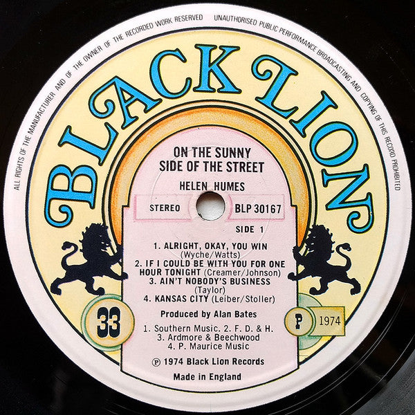 Helen Humes : On The Sunny Side Of The Street (LP, Album)