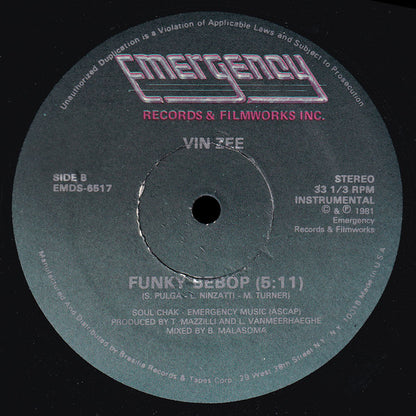 Vin Zee : Funky Bebop (12")