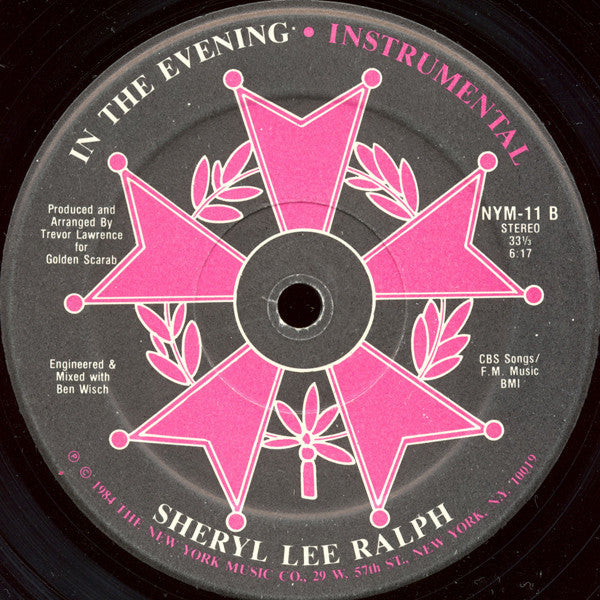 Sheryl Lee Ralph : In The Evening (Special Extended Dance Mix) (12", Single, Hau)