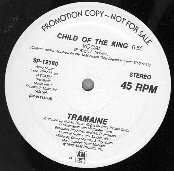 Tramaine : Child Of The King (12", Promo)