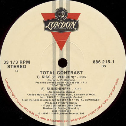 Total Contrast : Kiss (12", Single, Ltd)