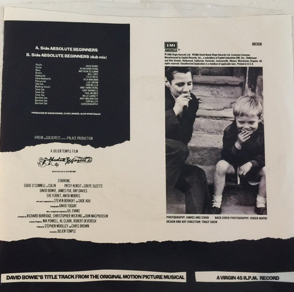 David Bowie : Absolute Beginners (7", Single, Spe)