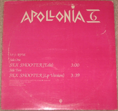 Apollonia 6 : Sex Shooter (12", Single, Promo)