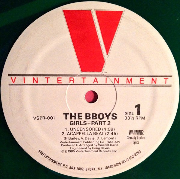 The BBoys* : Girls - Part 2 (12", Gre)