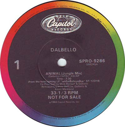 Lisa Dal Bello : Animal (12", Promo)