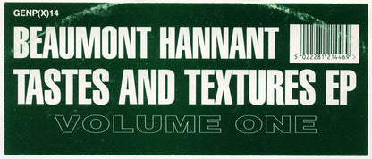 Beaumont Hannant : Tastes And Textures EP (Volume One) (12", EP)