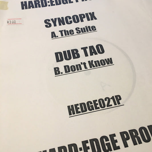 Syncopix / Dub Tao : The Suite (2006 VIP) / Don't Know (12", Promo, W/Lbl)