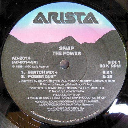 Snap! : The Power (12")