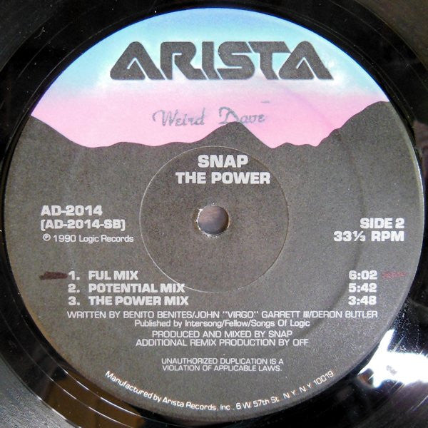 Snap! : The Power (12")