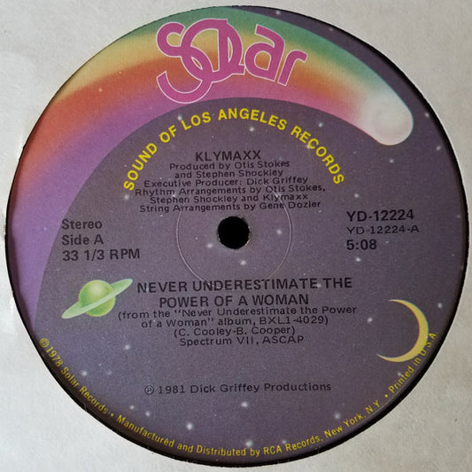 Klymaxx : Never Underestimate The Power Of A Woman (12")
