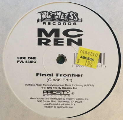 MC Ren : Final Frontier (12", Single)