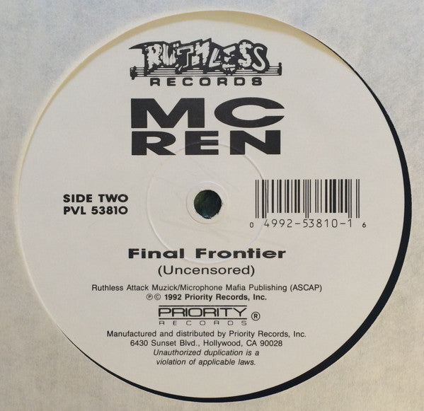 MC Ren : Final Frontier (12", Single)