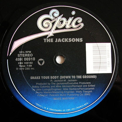The Jacksons : Shake Your Body (Down To The Ground) / Walk Right Now (12")