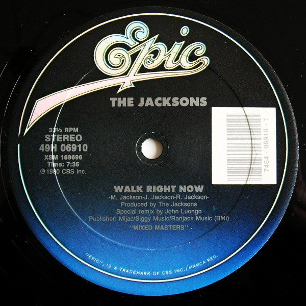The Jacksons : Shake Your Body (Down To The Ground) / Walk Right Now (12")
