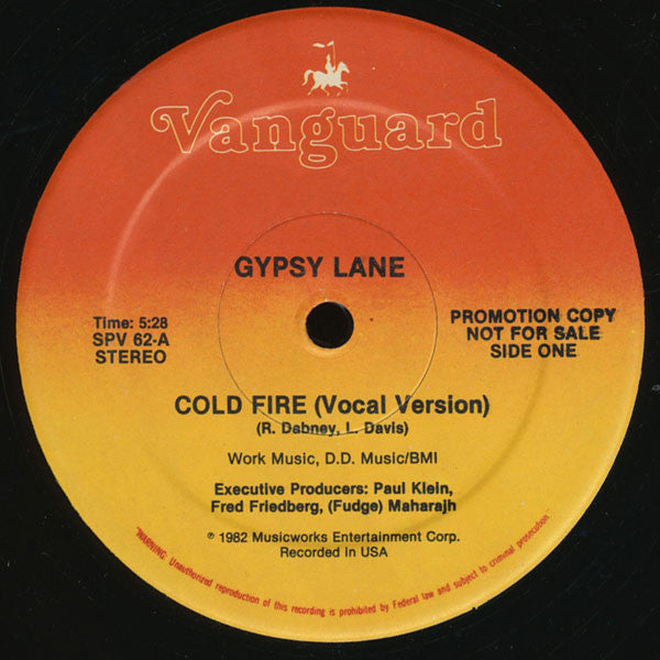 Gypsy Lane : Cold Fire (12", Promo)