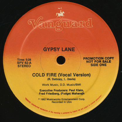 Gypsy Lane : Cold Fire (12", Promo)