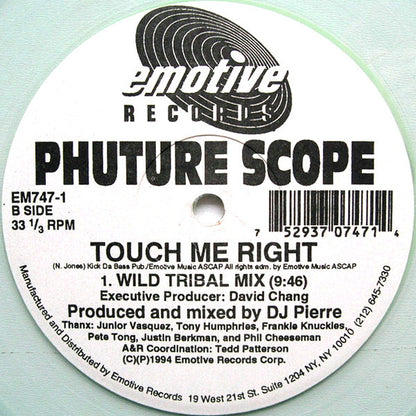 Phuture Scope : What Is House Muzik? / Touch Me Right (12", Ltd, Cle)
