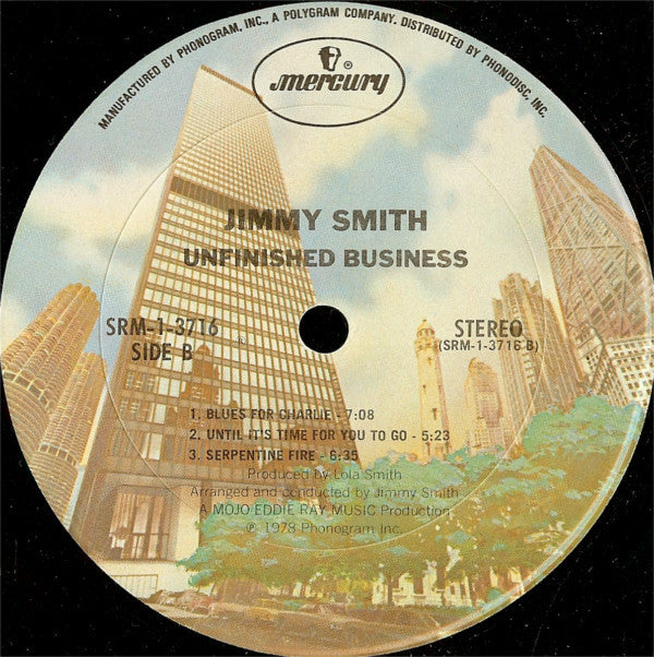 Jimmy Smith : Unfinished Business (LP, Album)