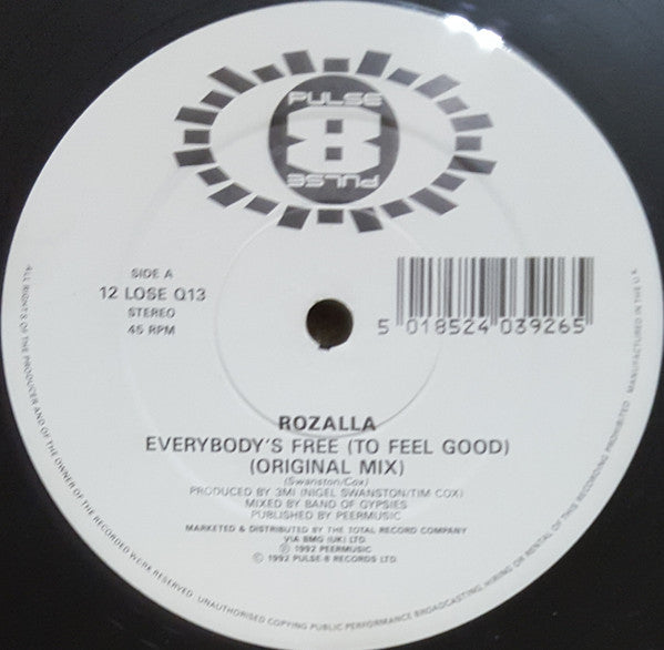 Rozalla : Everybody's Free (To Feel Good) (12", Single)