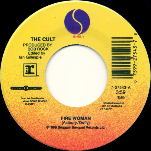 The Cult : Fire Woman (7", Single, Spe)