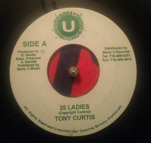 Tony Curtis : 25 Ladies (7", Single, Gre)