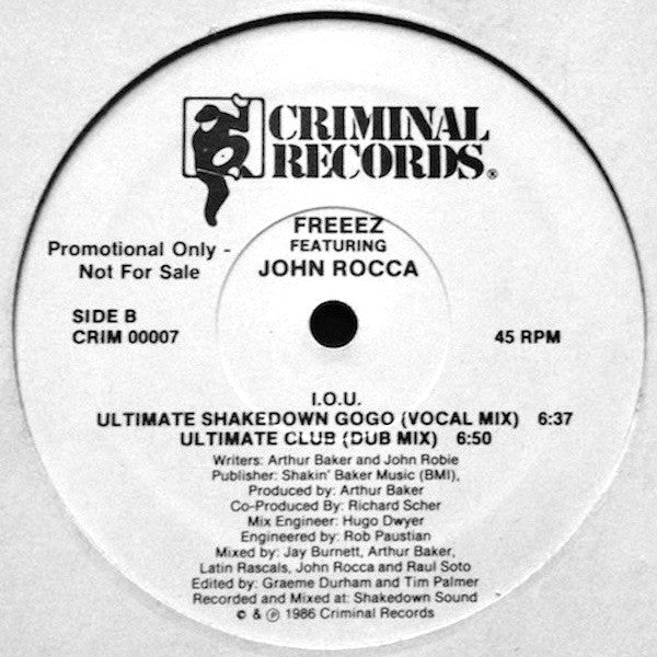 Freeez Featuring John Rocca : I.O.U. (12", Promo)
