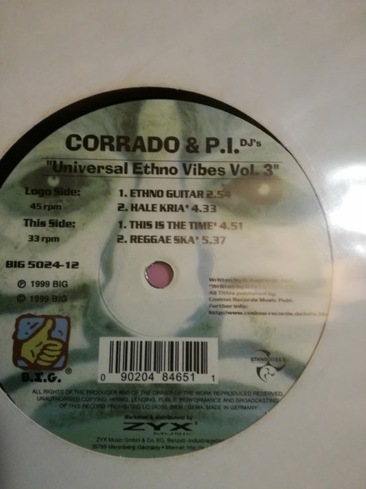DJ Corrado & DJ P.I. : Universal Ethno Vibes Vol. 3 (12")