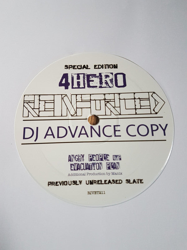 4 Hero : Angry People (VIP) / Evacuation Plan (12", Ltd, Promo, S/Edition, Whi)