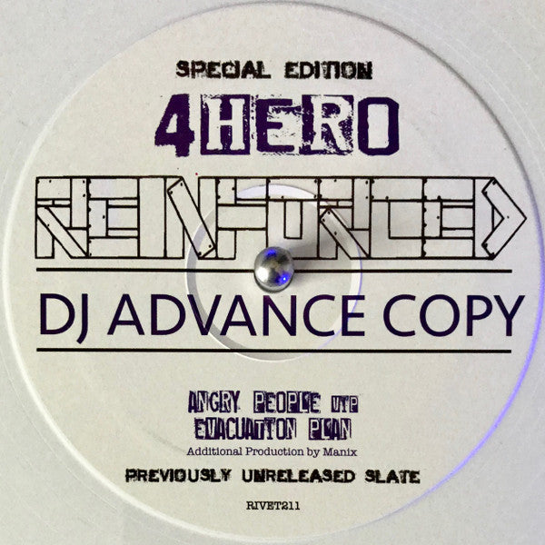 4 Hero : Angry People (VIP) / Evacuation Plan (12", Ltd, Promo, S/Edition, Whi)