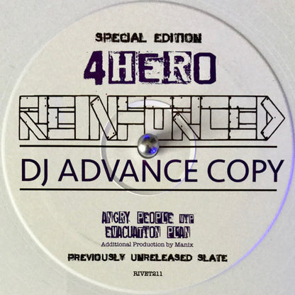 4 Hero : Angry People (VIP) / Evacuation Plan (12", Ltd, Promo, S/Edition, Whi)