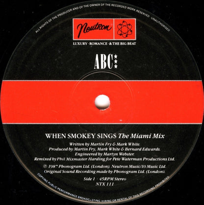 ABC : When Smokey Sings (12", Single)