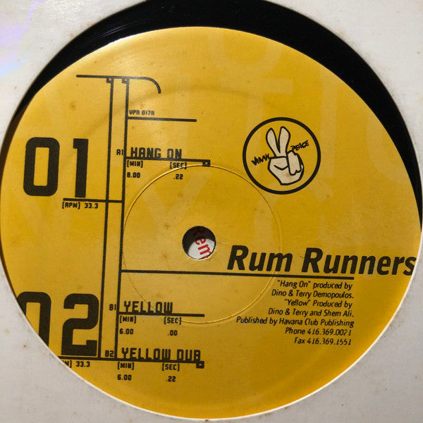 Rum Runners : Hang On (12")