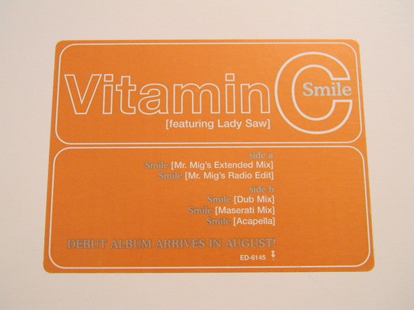 Vitamin C (2) Featuring Lady Saw : Smile (12", Promo)