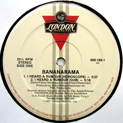 Bananarama : I Heard A Rumour (12", Single, Hau)