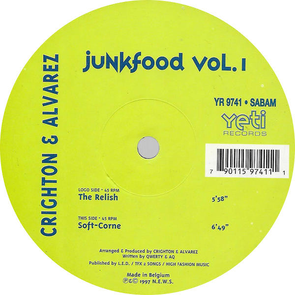 Crighton & Alvarez : Junkfood Vol. I (12")