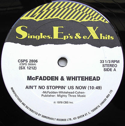 McFadden & Whitehead / People's Choice : Ain't No Stopping Us Now / Do It Any Way You Wanna (12")