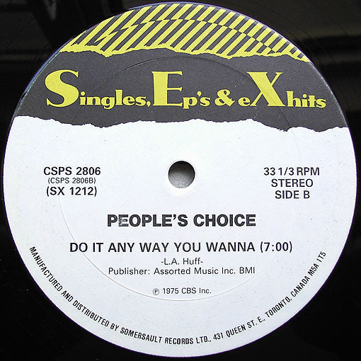 McFadden & Whitehead / People's Choice : Ain't No Stopping Us Now / Do It Any Way You Wanna (12")