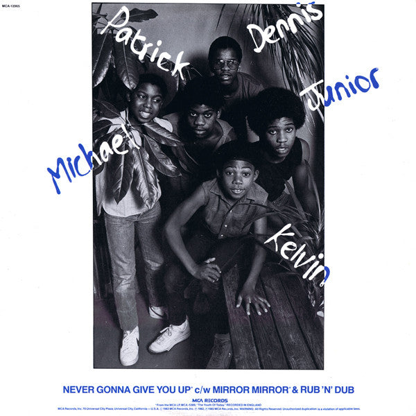 Musical Youth : Never Gonna Give You Up (12")