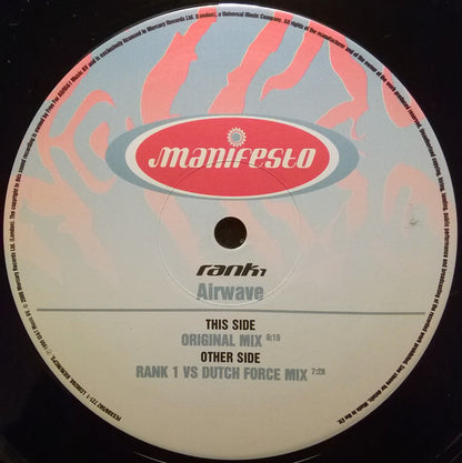 Rank 1 : Airwave (12", Single)