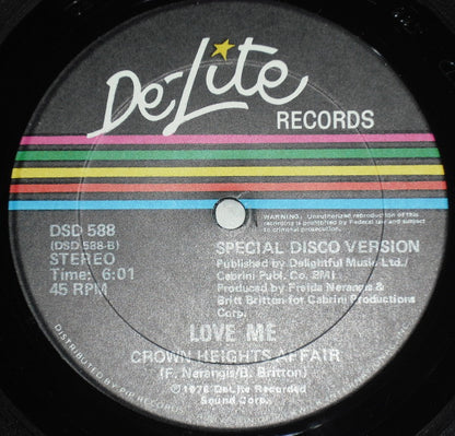 Crown Heights Affair : Dancin' / Love Me (12")