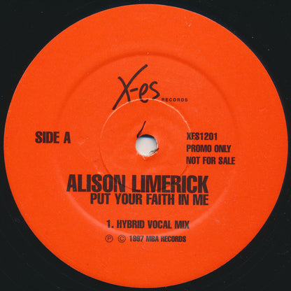 Alison Limerick : Put Your Faith In Me (2x12", Promo)