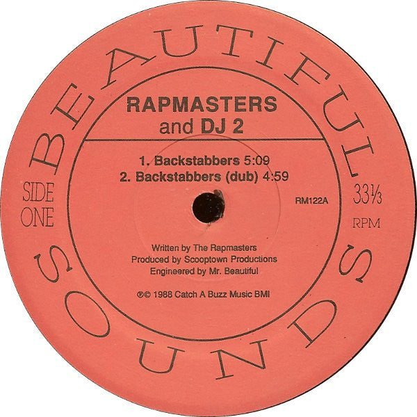 Rapmasters* And DJ2* : Backstabbers / Serve You Tough (12")