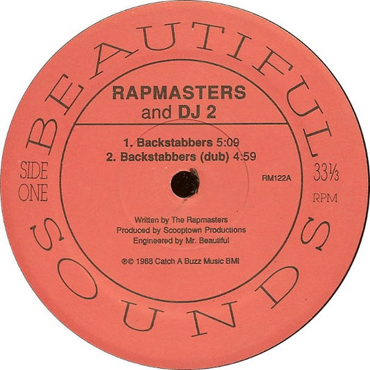Rapmasters* And DJ2* : Backstabbers / Serve You Tough (12")