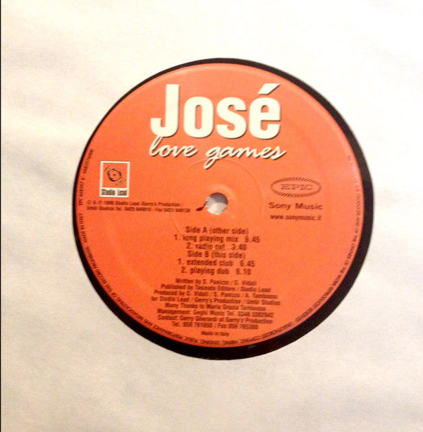 Josè : Love Games (12")